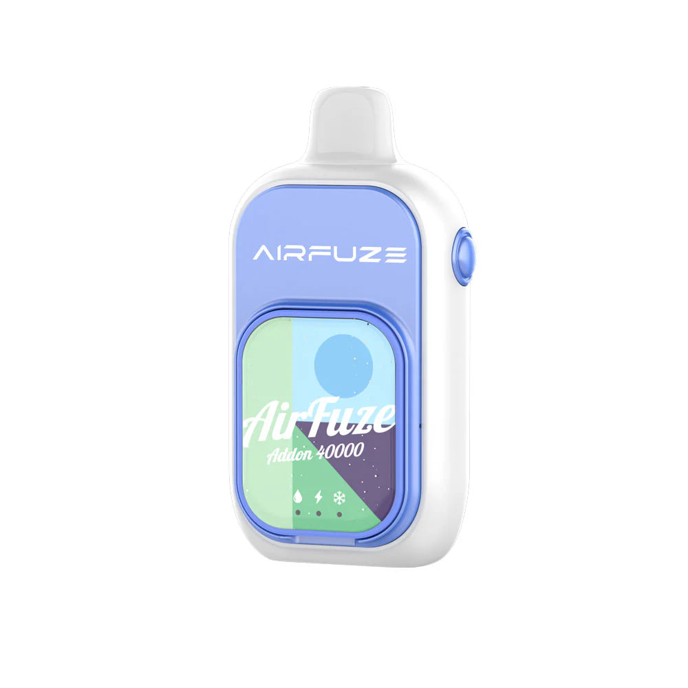 Blue Razz Ice (Ice Control) disposable vape - AirFuze Addon 40K (W/ Nicotine Strips)